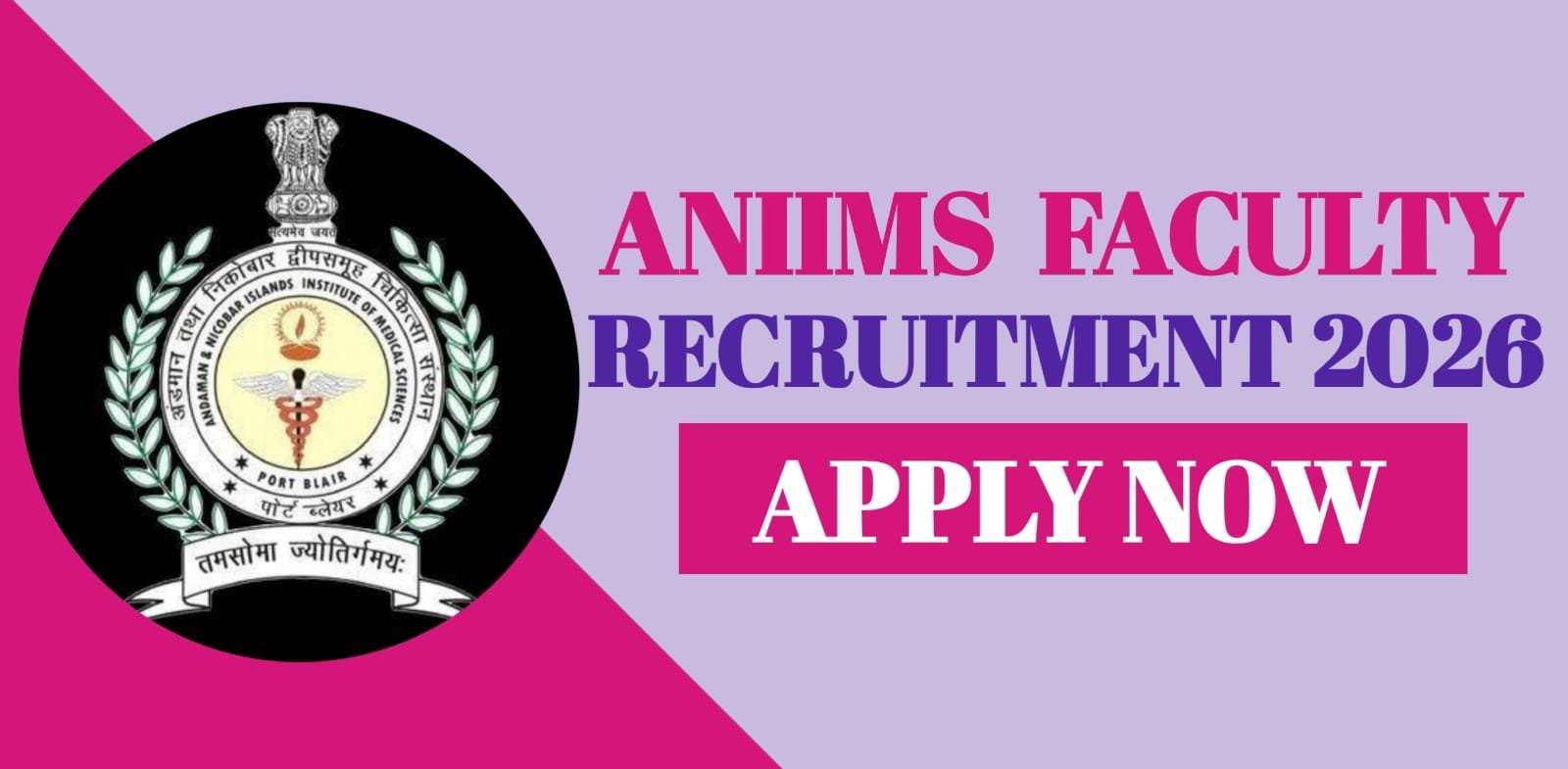 ANIIMS Faculty Recruitment 2026 | Apply