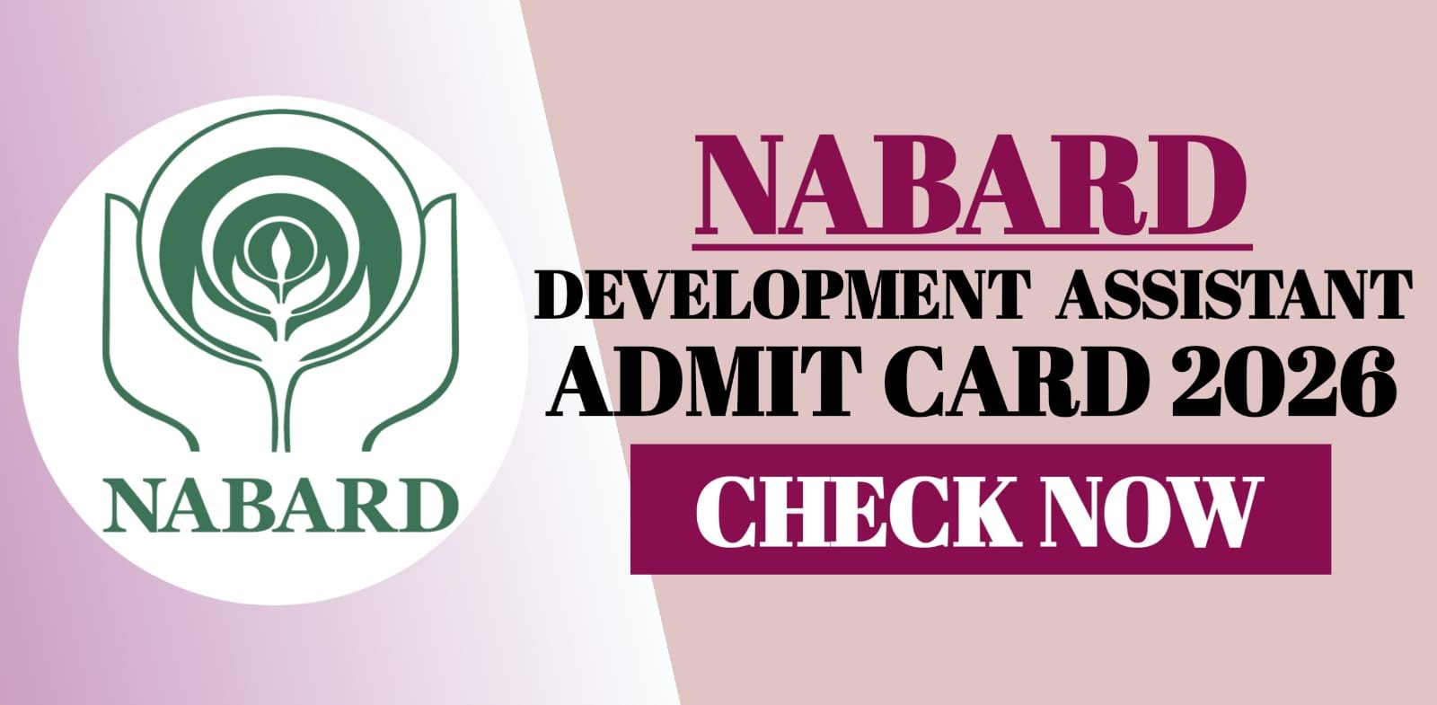 NABARD Development Assistant Admit Card 2026