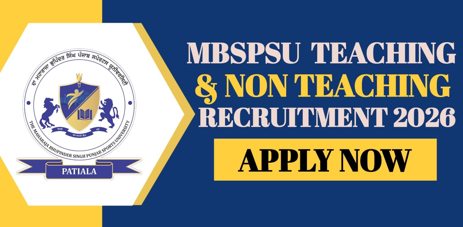 MBSPSU Teaching & Non Teaching Recruitment 2026