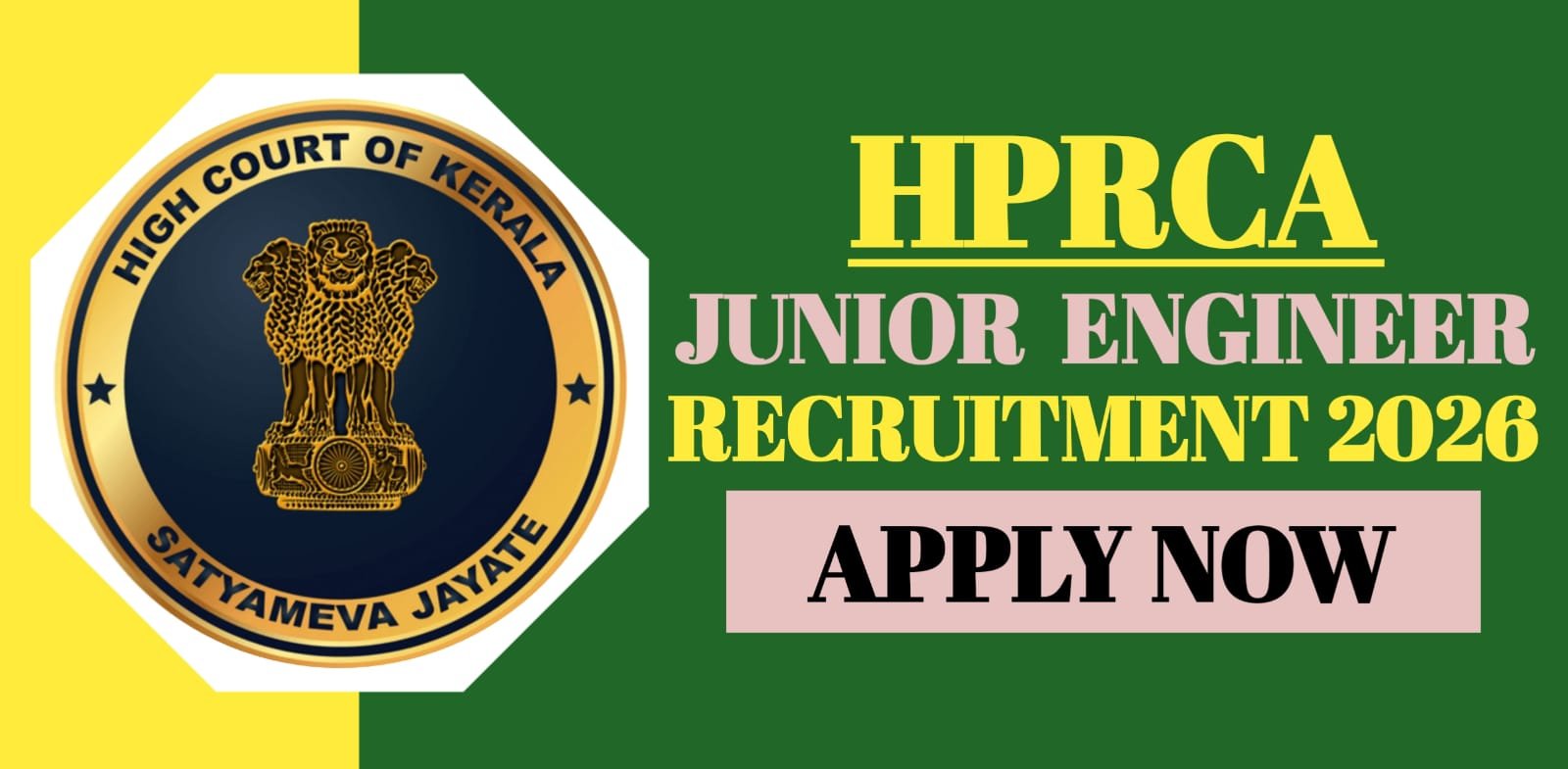 HPRCA Junior Engineer Recruitment 2026