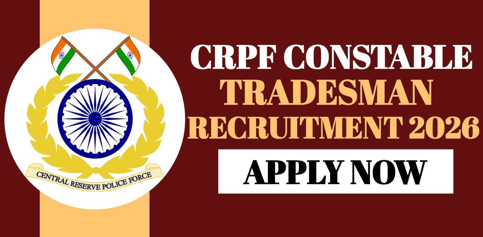 CRPF Constable Tradesman Recruitment 2026