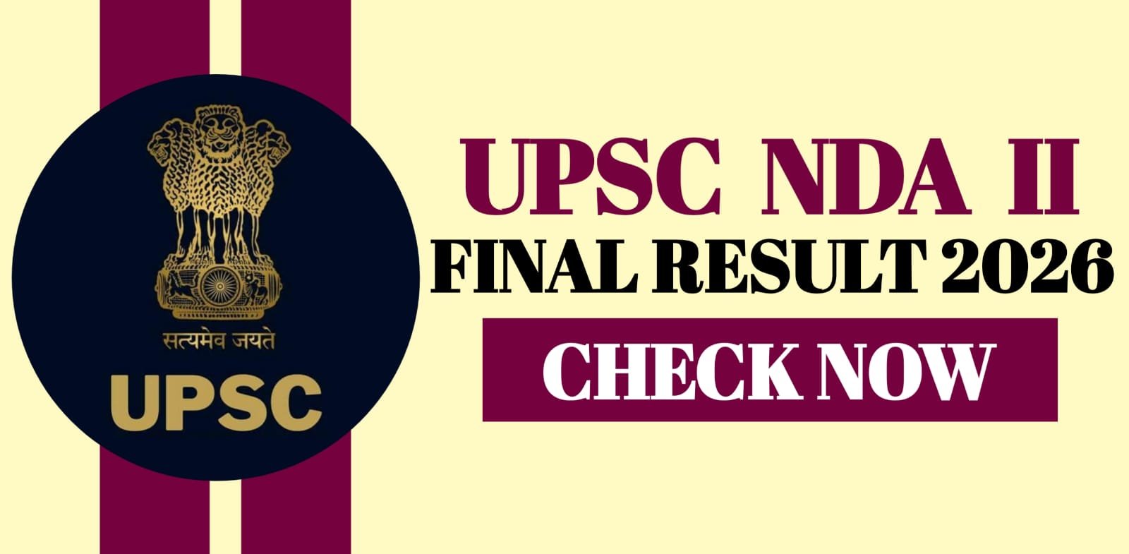 UPSC NDA II Final Result 2026
