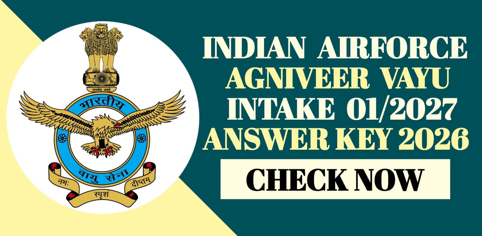 Indian Airforce Agniveer Vayu Intake 01/2027 Answer Key 2026 | Check Now