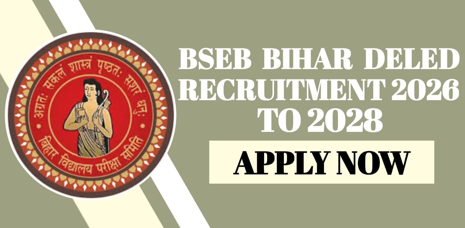 BSEB Bihar DELED Recruitment 2026 to 2028