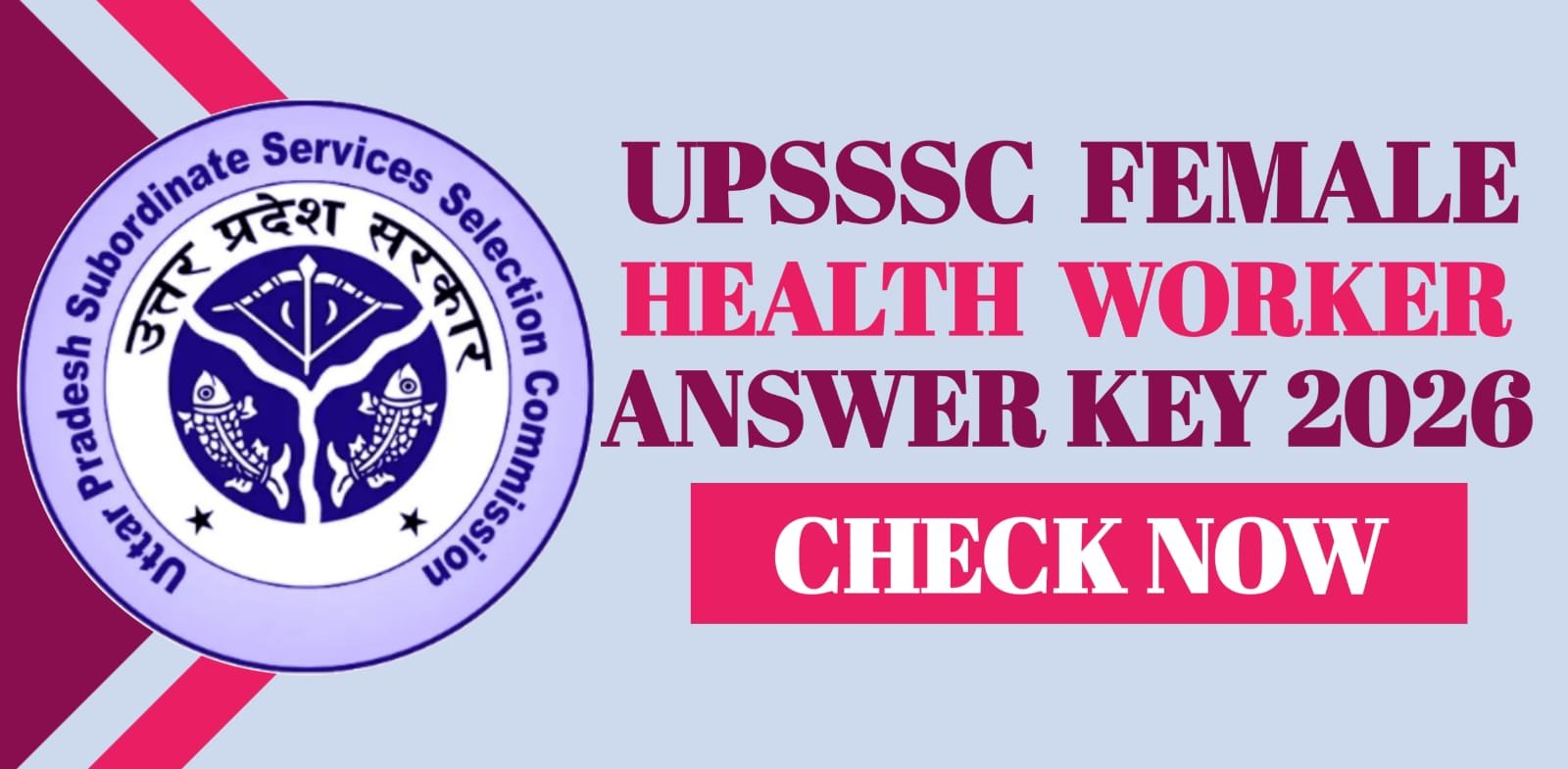 UPSSSC Female Health Worker Answer Key 2026