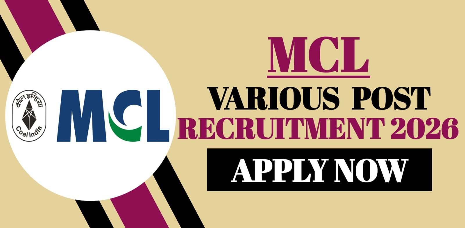 MCL Various Post Recruitment 2026