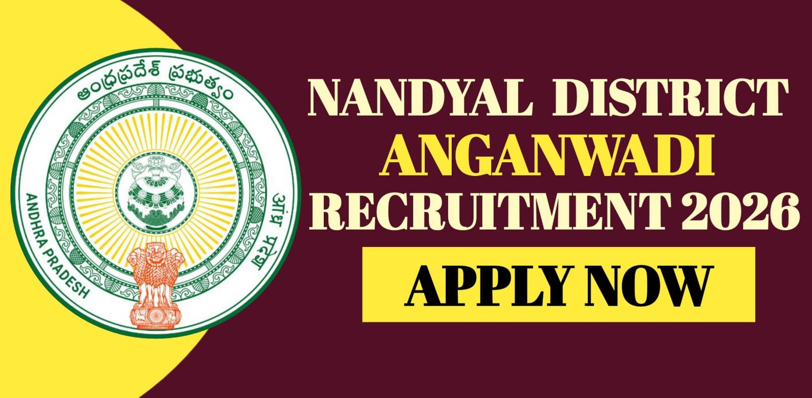 Nandyal District Anganwadi Recruitment 2026