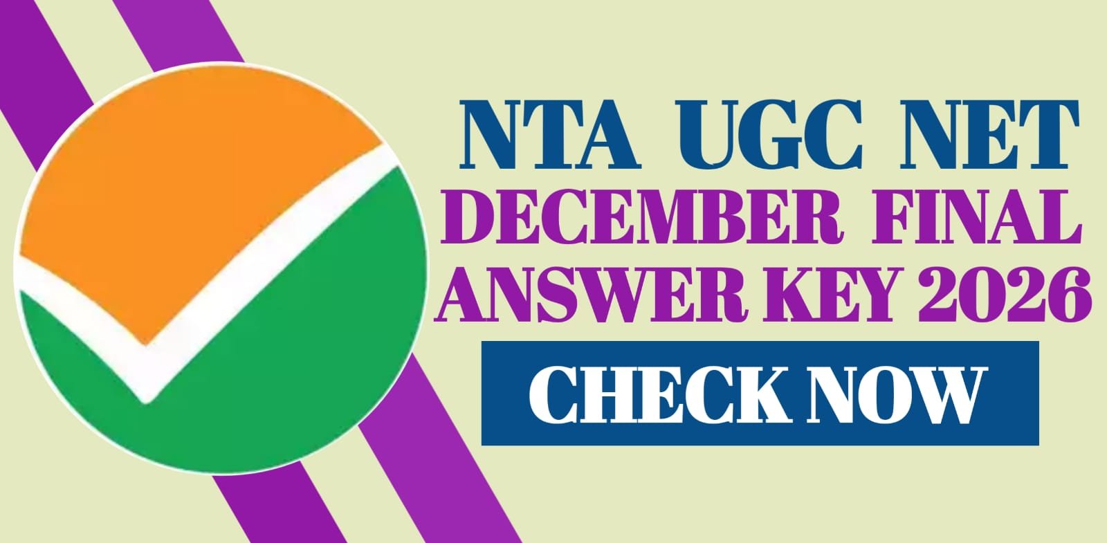 NTA UGC NET December Final Answer Key 2026