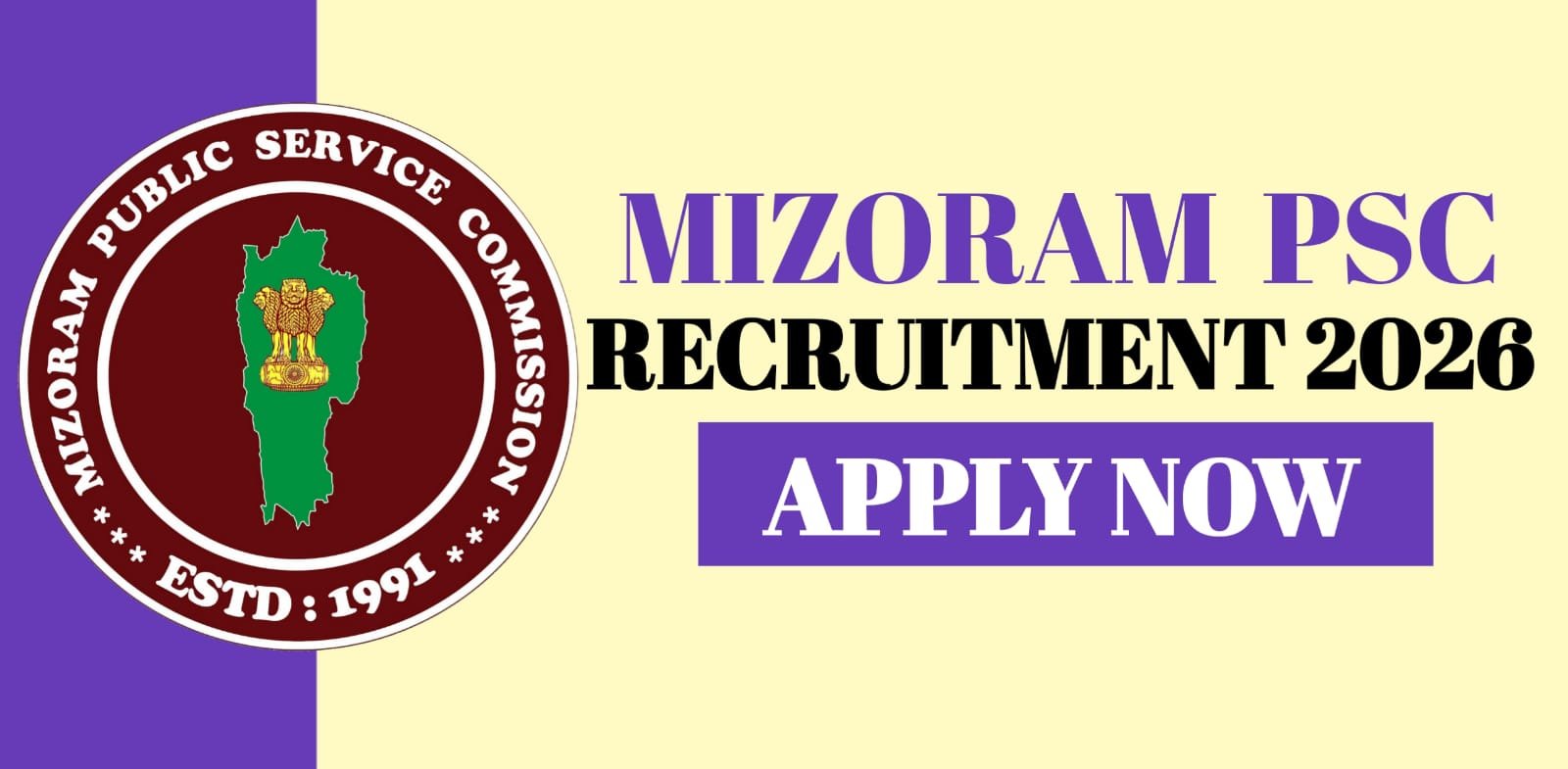 Mizoram PSC Recruitment 2026