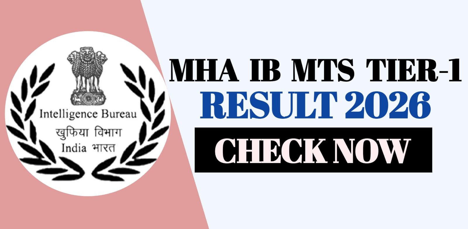 MHA IB MTS Tier -1 Result 2026