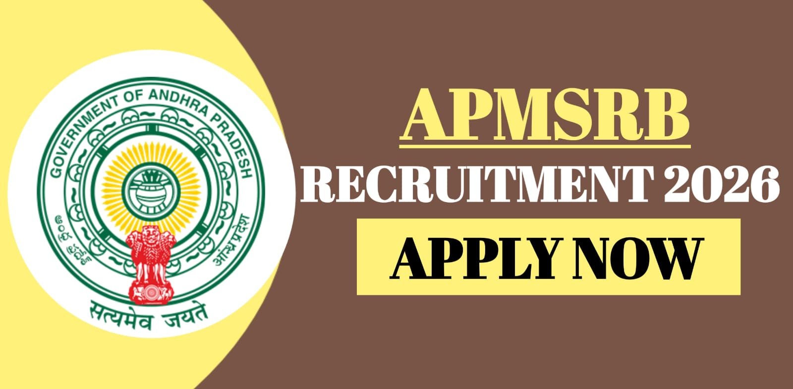 APMSRB Recruitment 2026