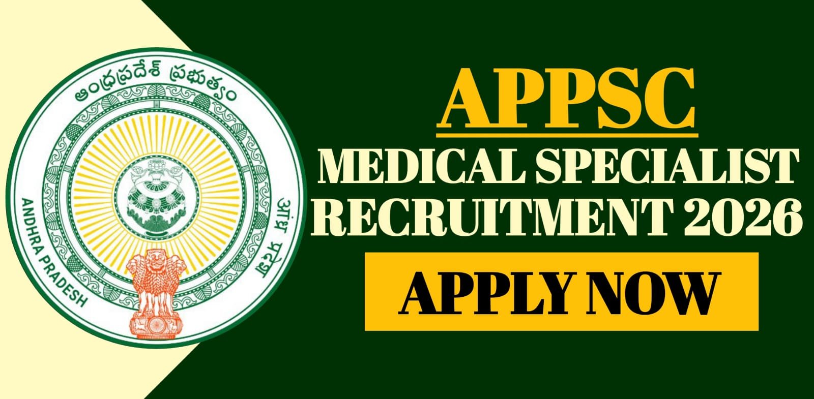 APPSC Medical Specialist Recruitment 2026