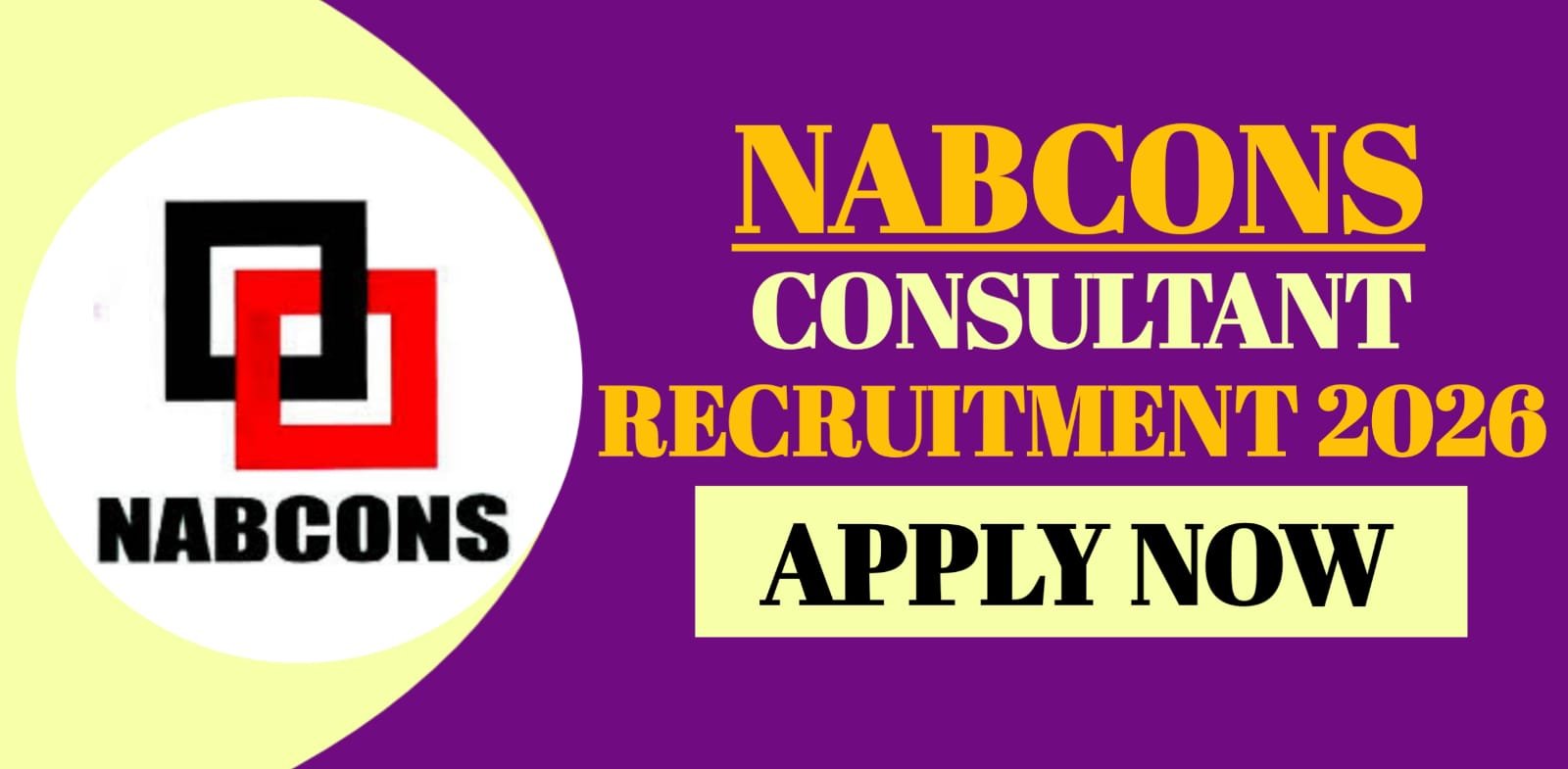NABCONS Consultant Recruitment 2026 | Apply