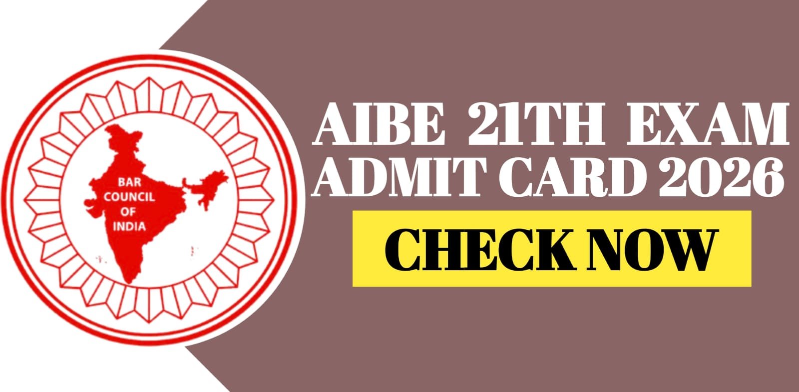 AIBE 21th Exam Admit Card 2026