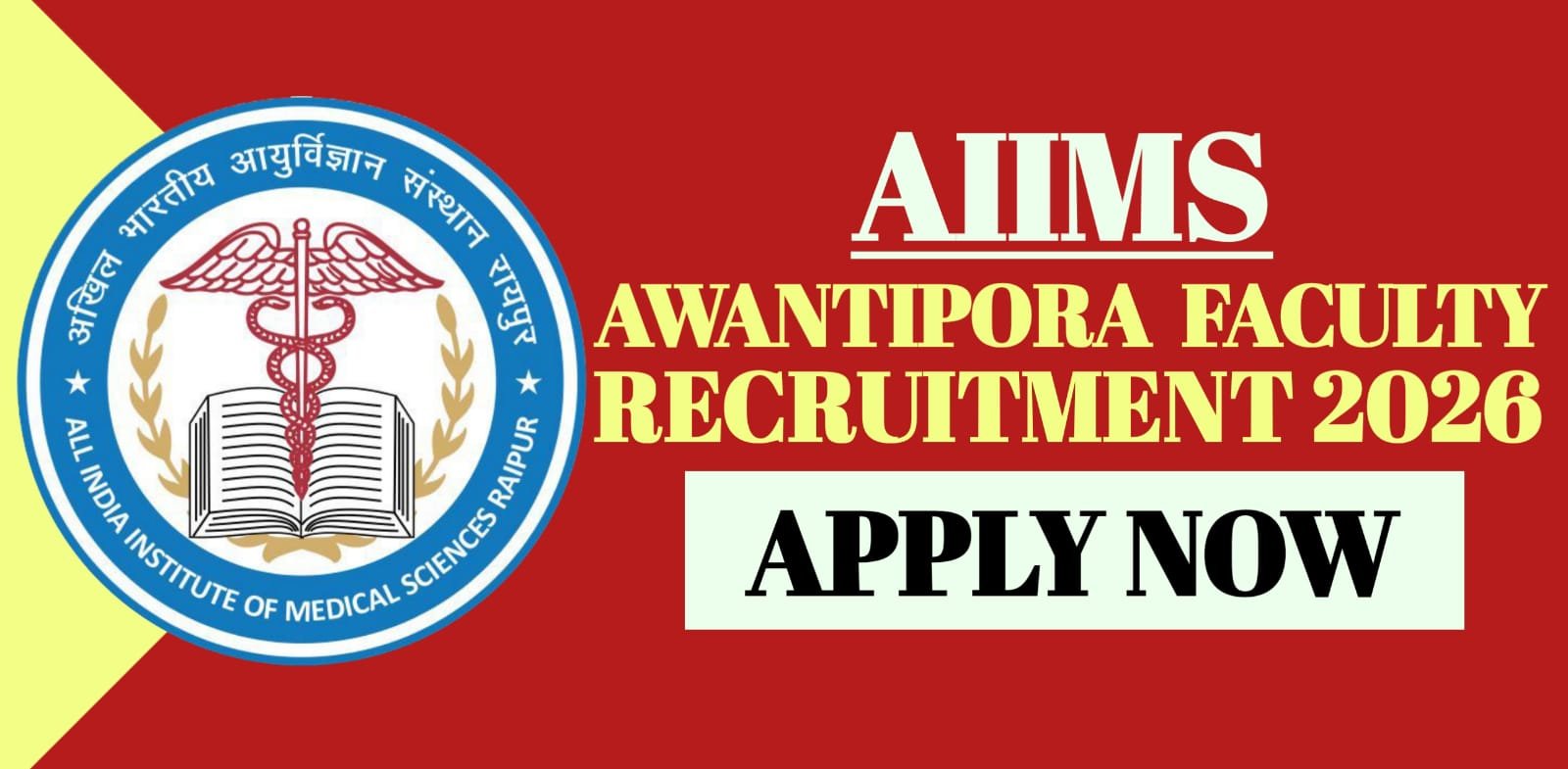 AIIMS Awantipora Faculty Recruitment 2026