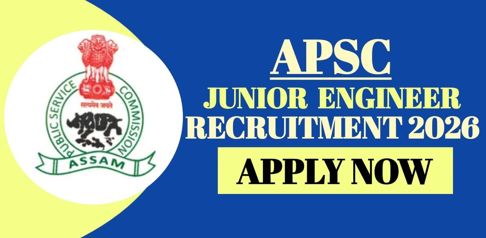 Assam APSC JE Recruitment 2026