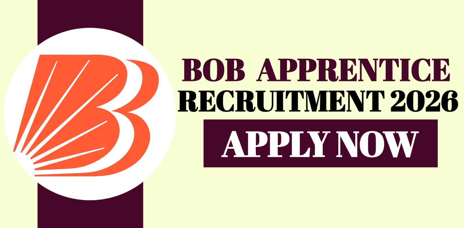 BOB Apprentice Recruitment 2026