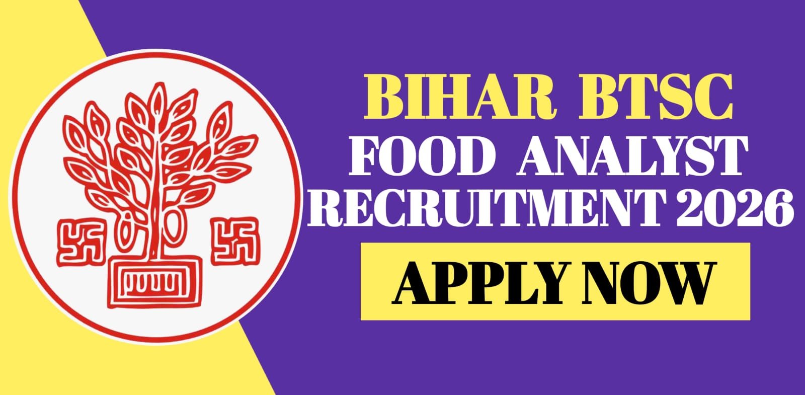 Bihar BTSC Food Analyst Recruitment 2026