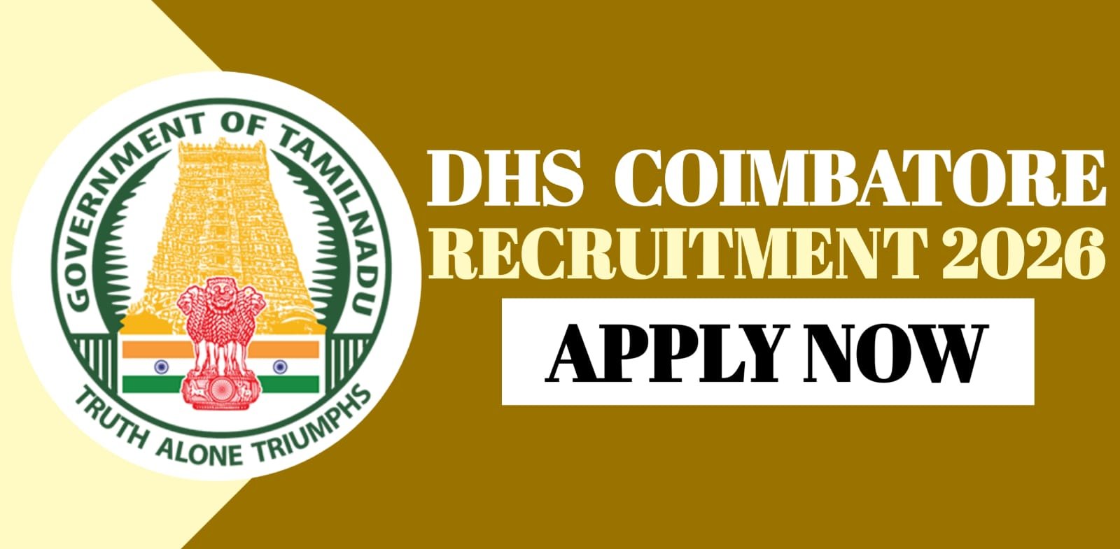DHS Coimbatore Recruitment 2026