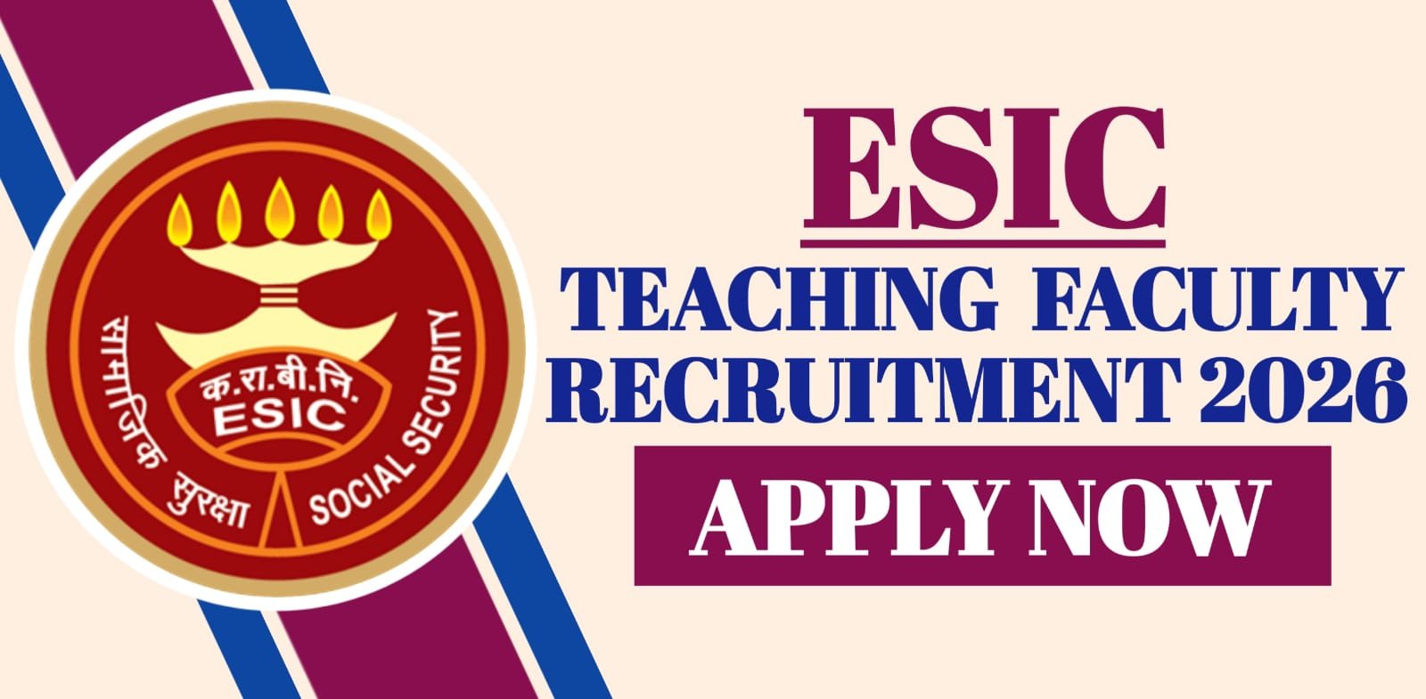 ESIC Teaching Faculty Recruitment 2026
