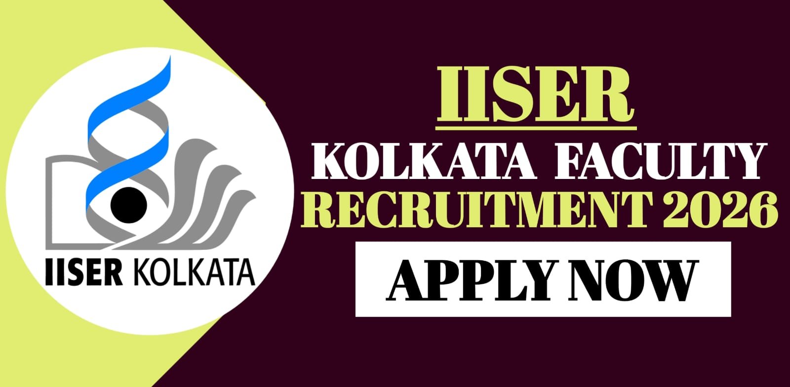 IISER Kolkata Faculty Recruitment 2026