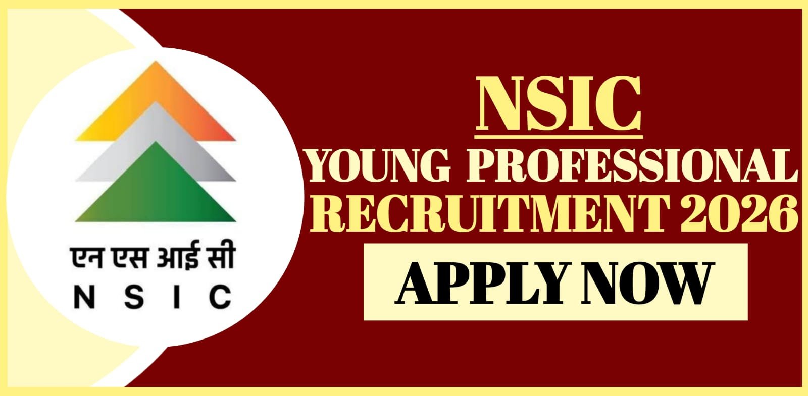 NSIC Young Professional Recruitment 2026