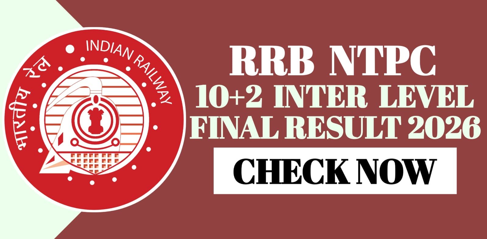 RRB NTPC 10+2 Inter Level Final Result 2026