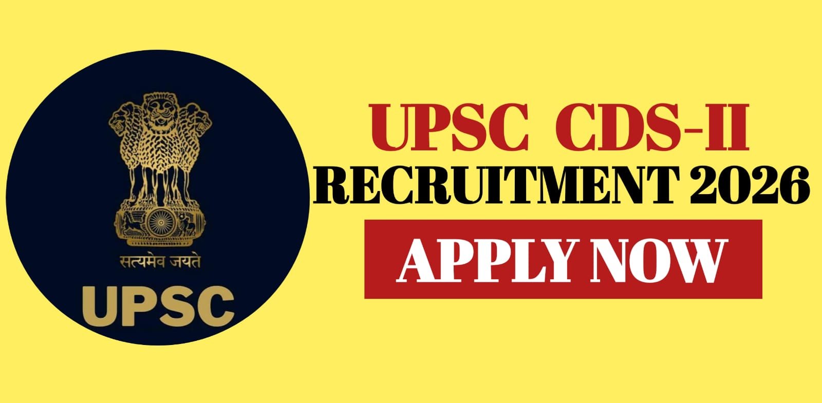 UPSC CDS-II Recruitment 2026