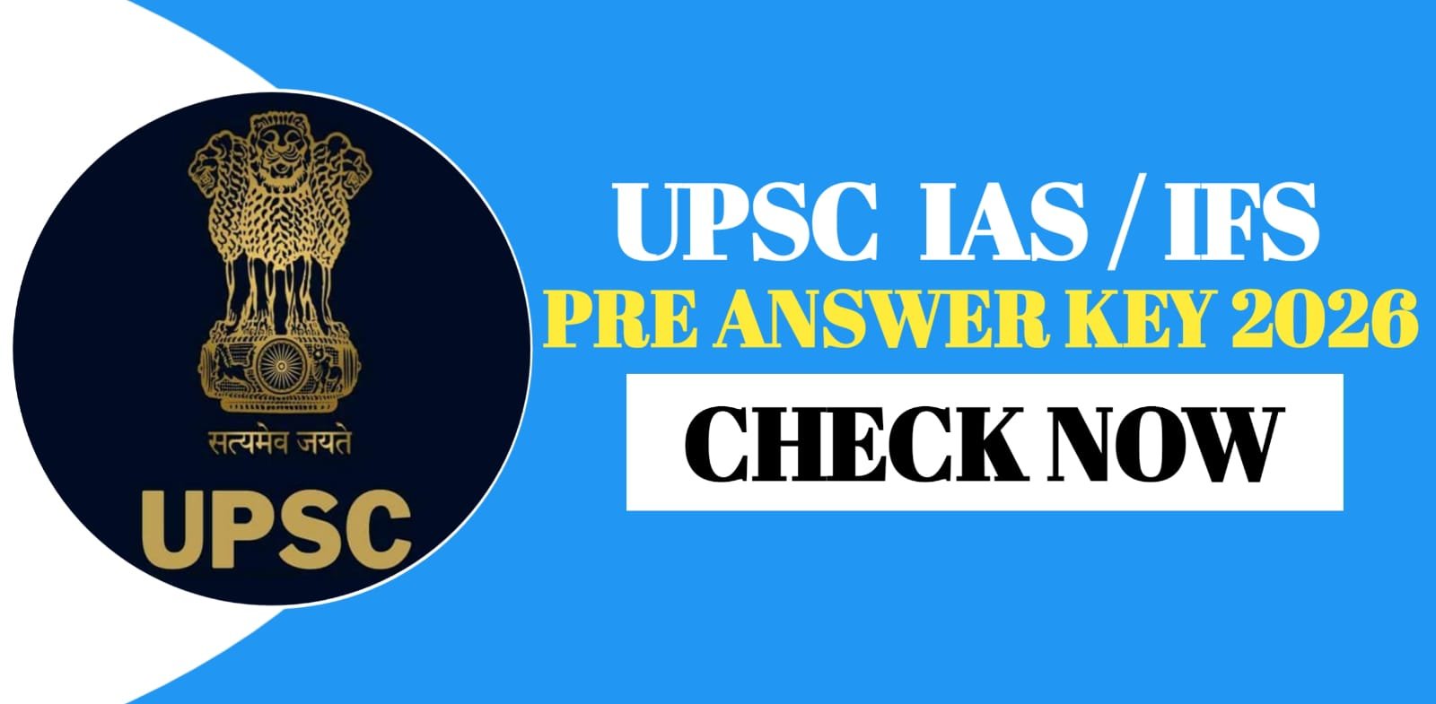 UPSC IAS IFS Pre Answer Key 2026
