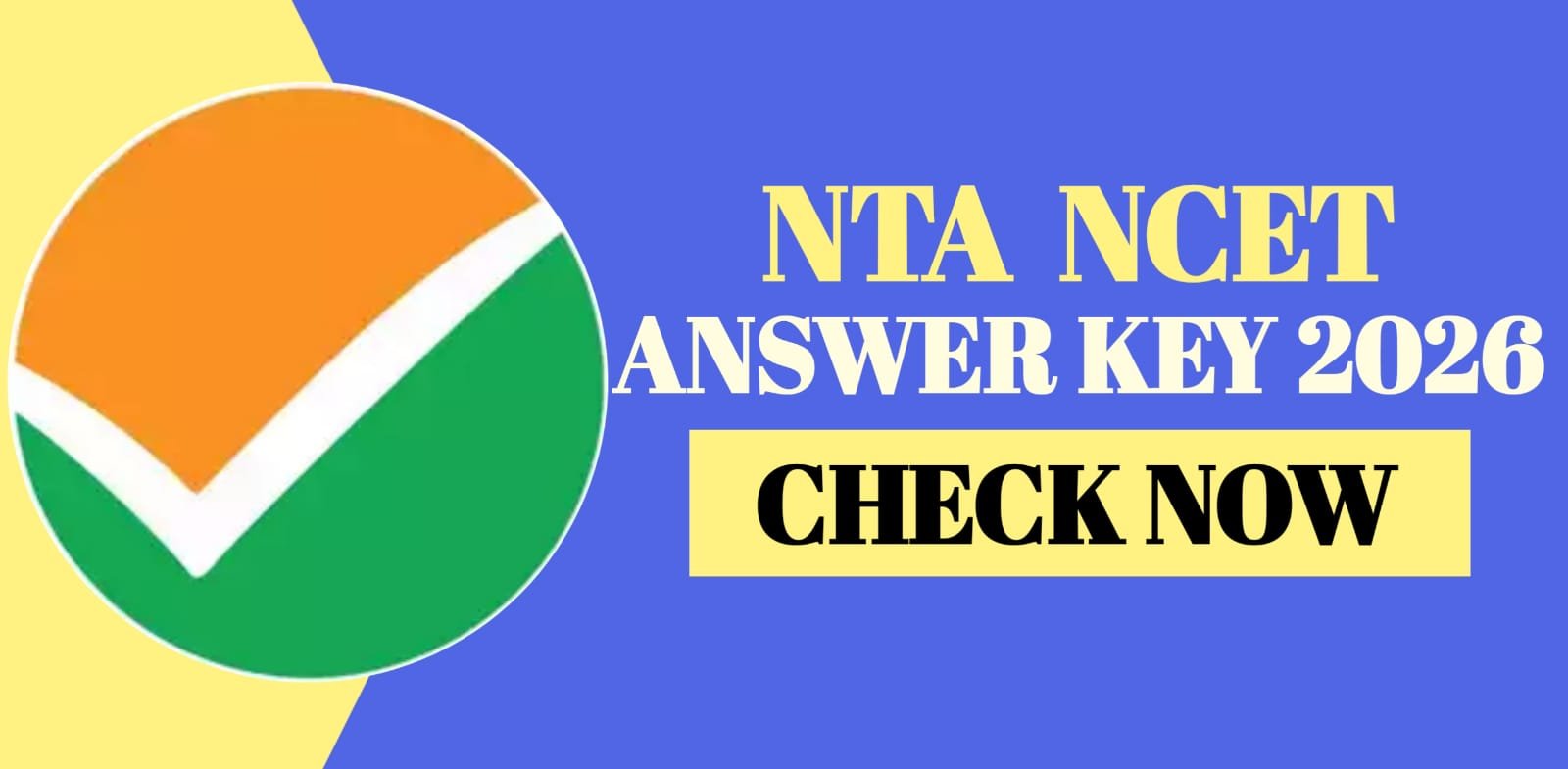 NTA NCET Answer Key 2026