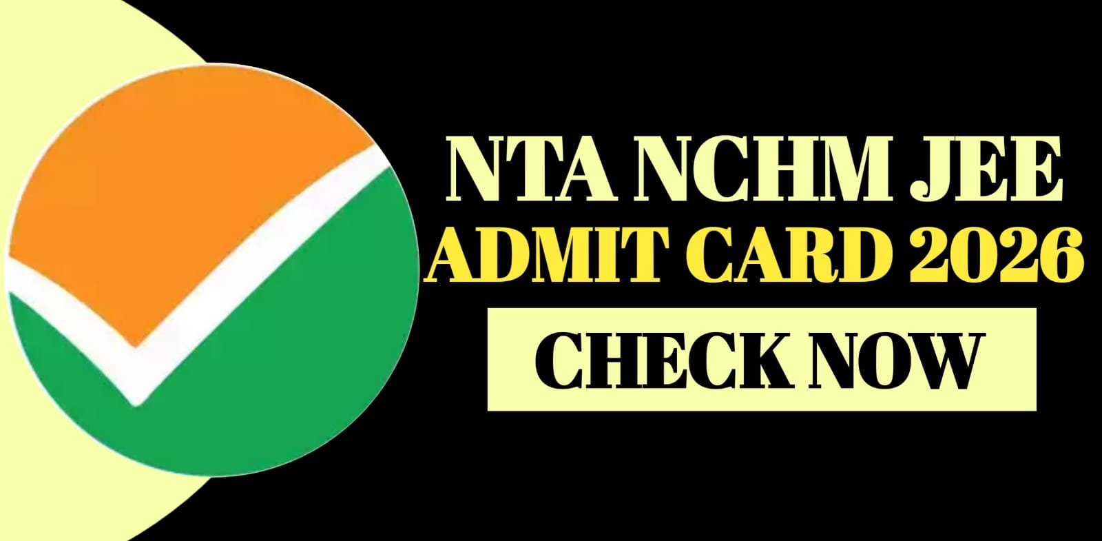 NTA NCHM JEE Admit Card 2026