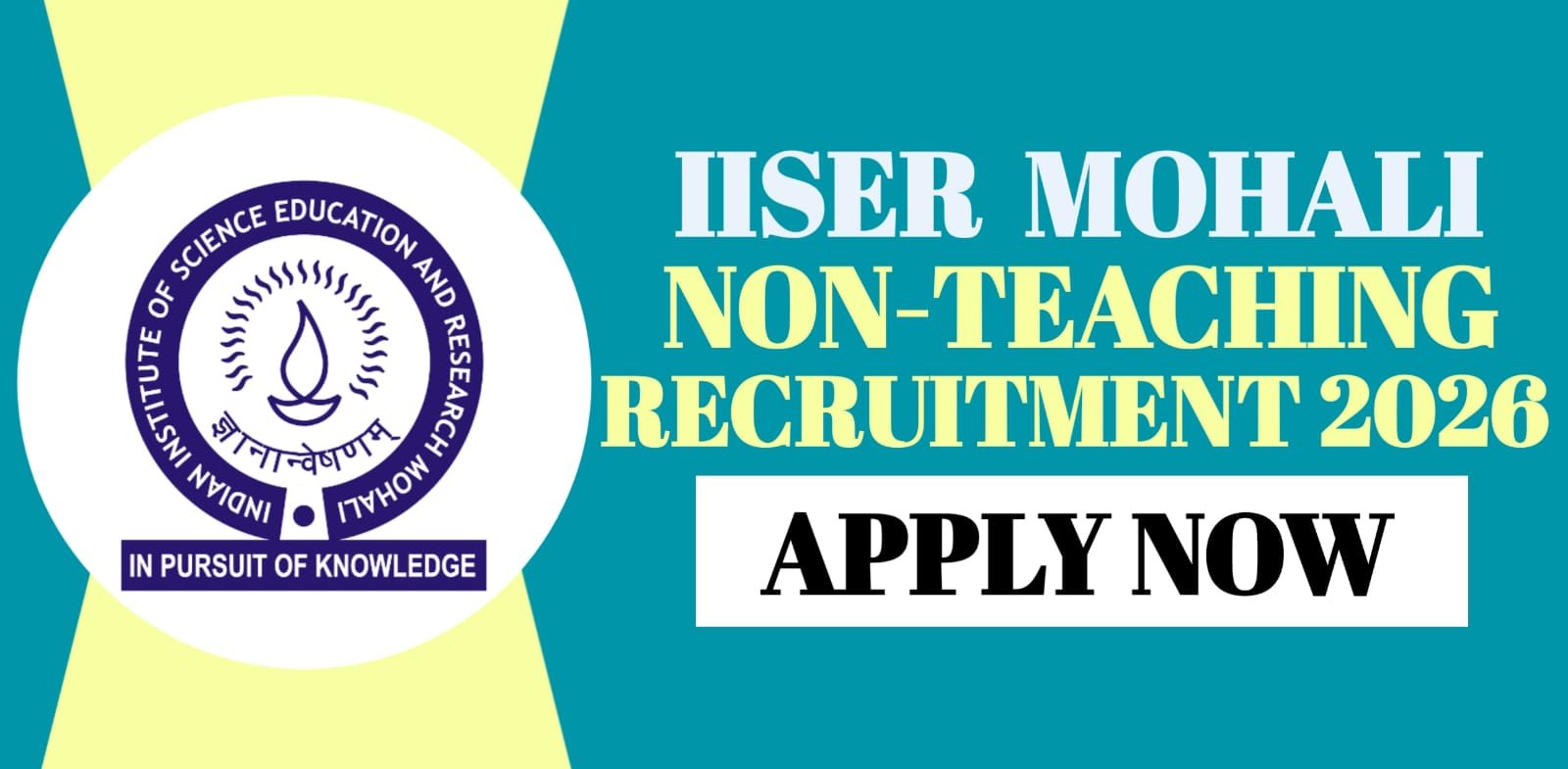 IISER Mohali Non Teaching Recruitment 2026