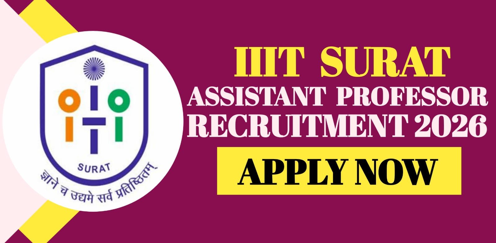 IIIT Surat Assistant Professor Recruitment 2026