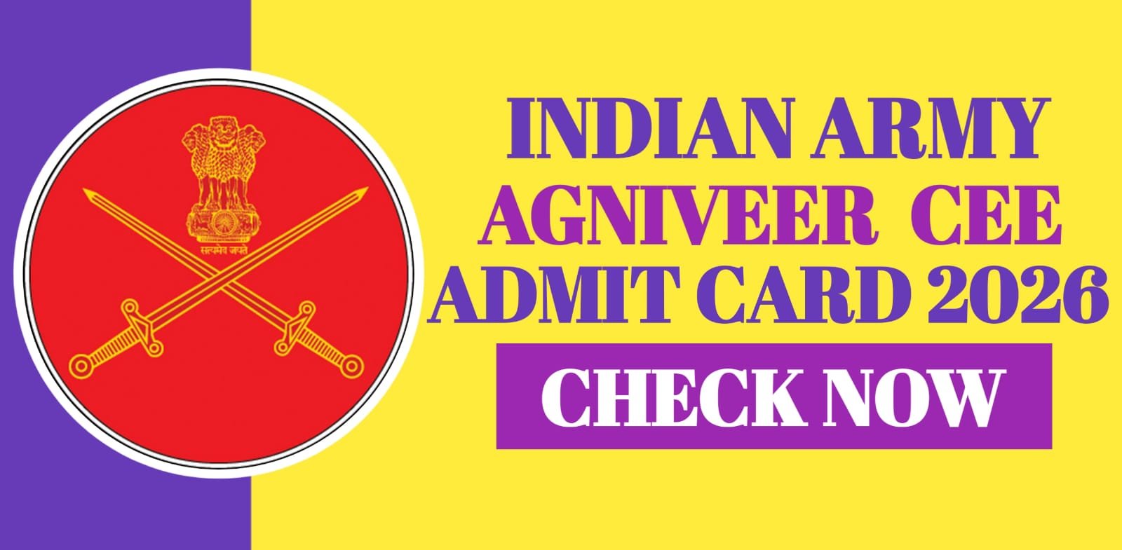 Indian Army Agniveer CEE Admit Card 2026 | Check