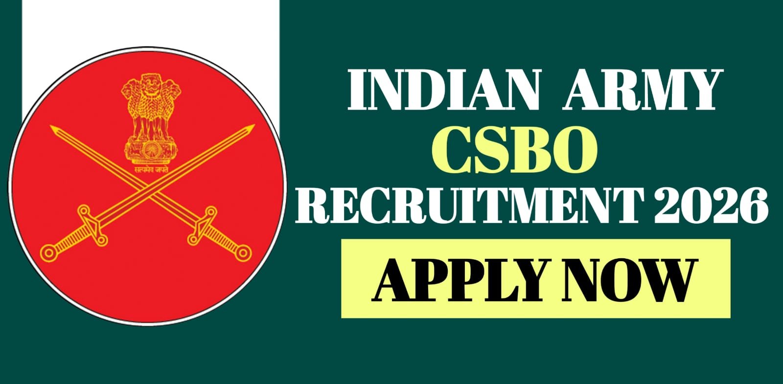 Indian Army CSBO Recruitment 2026 | Apply