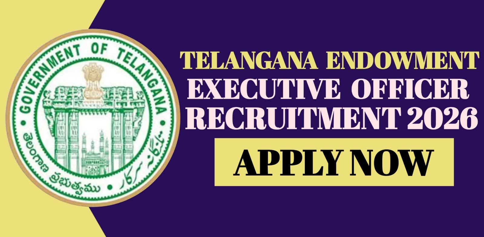 Telangana Endowment Executive Officer Recruitment 2026