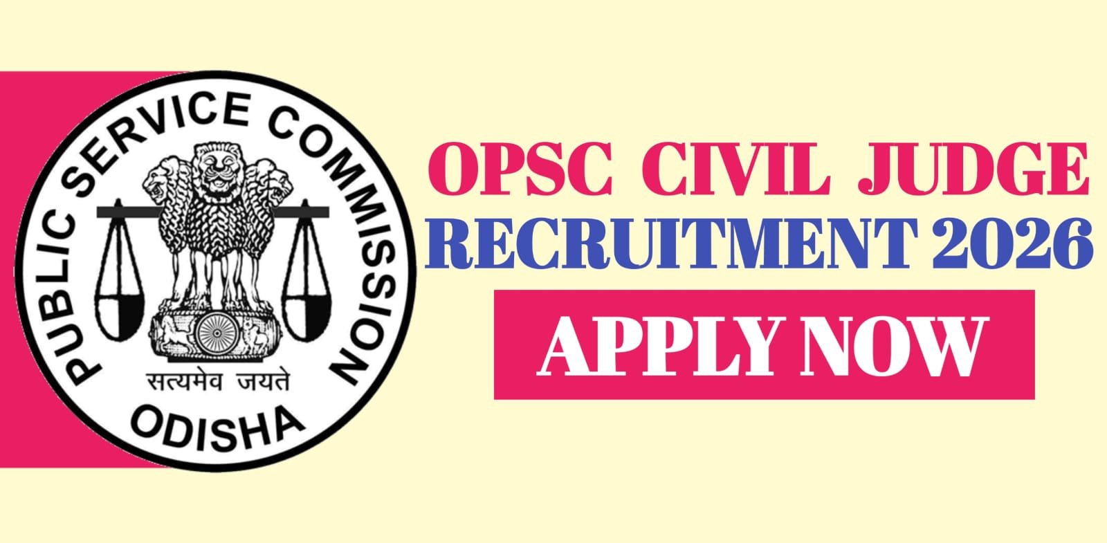 OPSC Civil Judge Recruitment 2026 | Apply