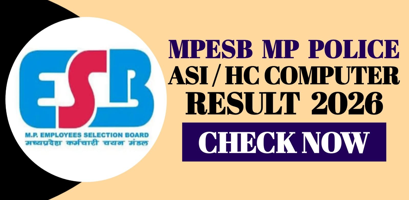 MPESB MP Police ASI / HC Computer Result 2026