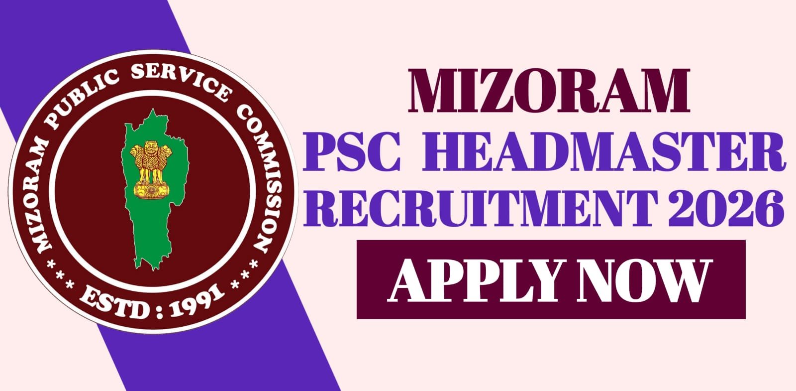 Mizoram PSC Headmaster Recruitment 2026