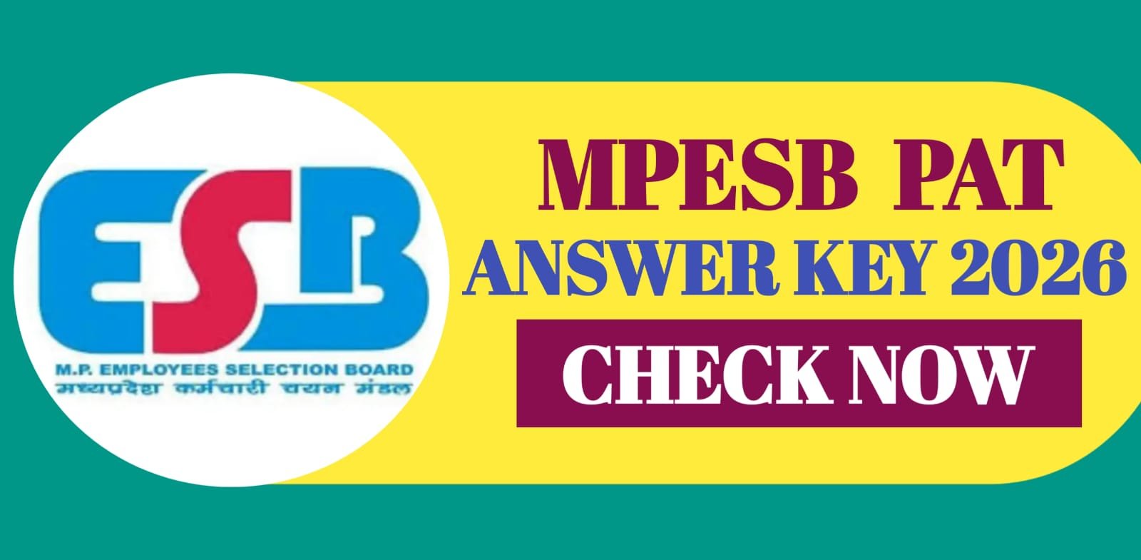 MPESB PAT Answer Key 2026