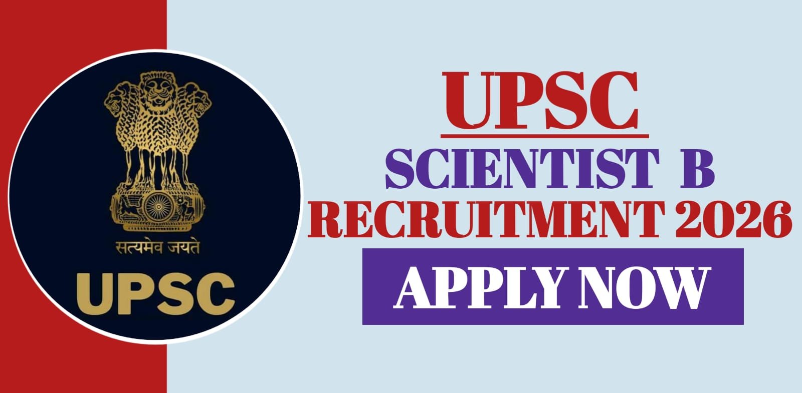 UPSC Scientist B Recruitment 2026