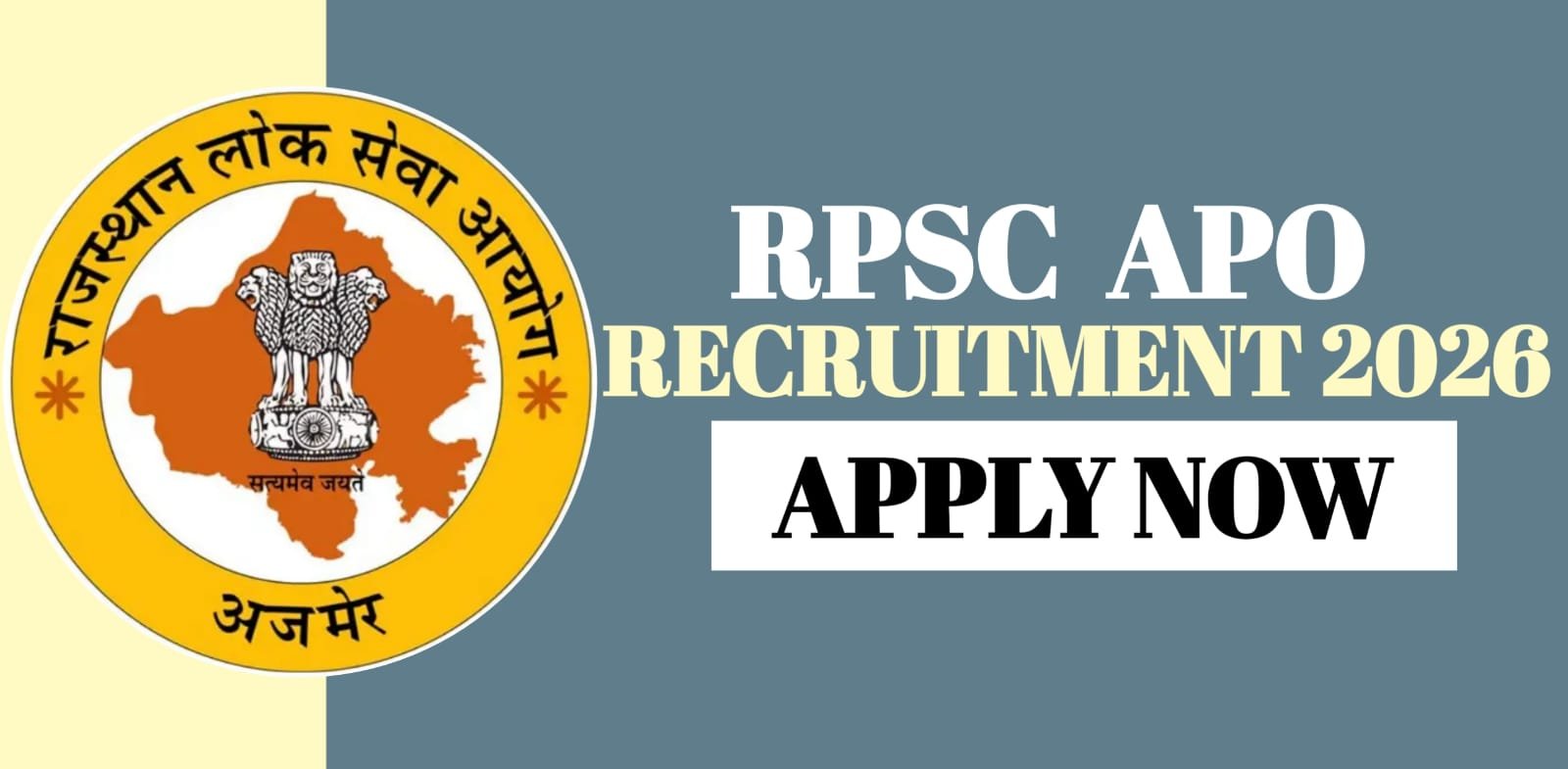 RPSC APO Recruitment 2026