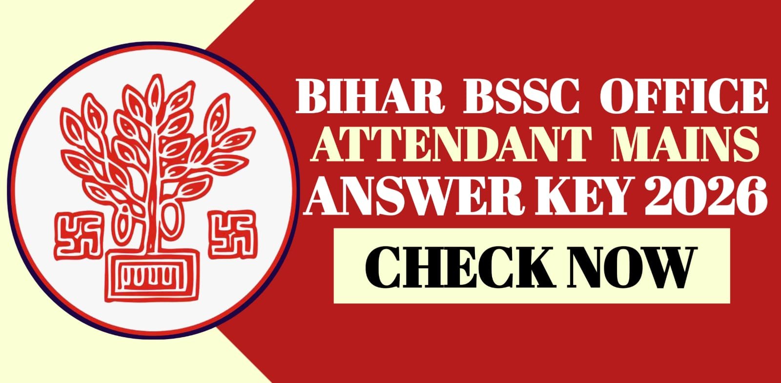 Bihar BSSC Office Attendant Mains Answer Key 2026