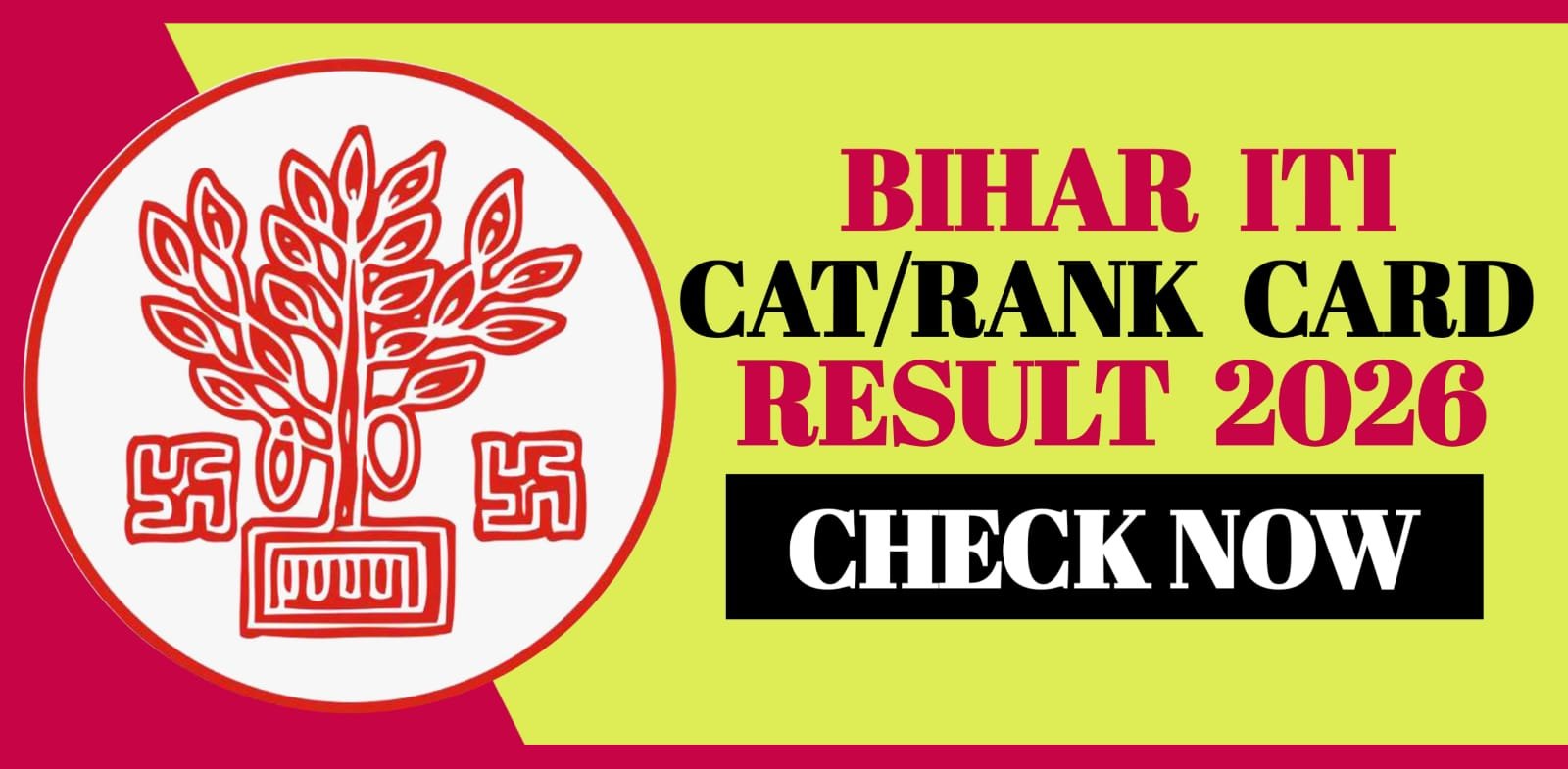 Bihar ITI CAT Result Rank Card 2026