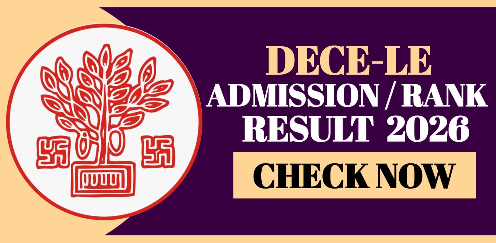DECE-LE Admission Result Rank Card 2026