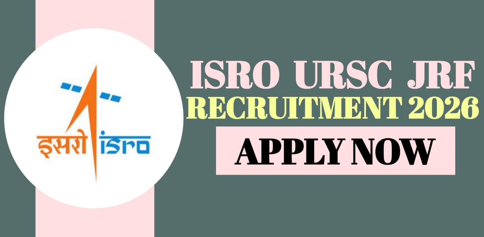 ISRO URSC JRF Recruitment 2026