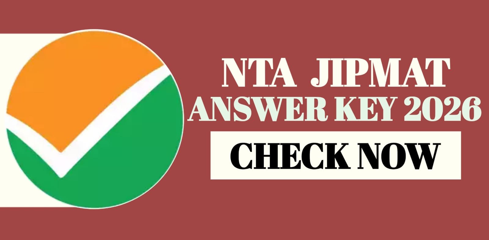 NTA JIPMAT Answer Key 2026