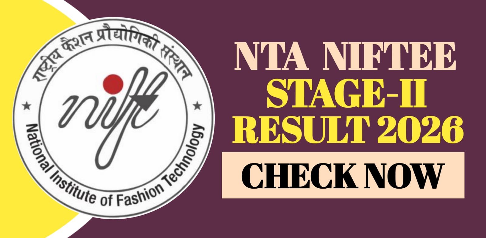 NTA NIFTEE Stage-II Result 2026