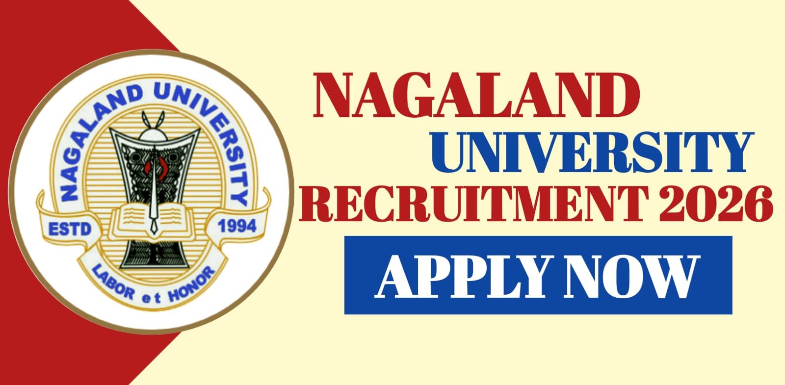 Nagaland University Recruitment 2026