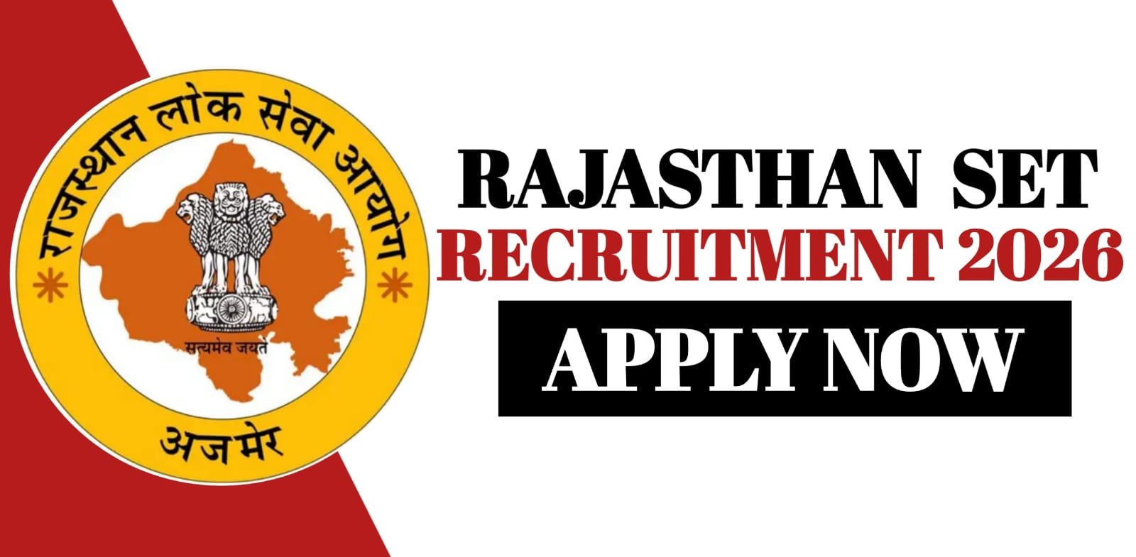 Rajasthan SET Recruitment 2026